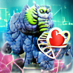 vqgan imagenet f16 16384 Monster Strength Love Brave Science Cute 0200